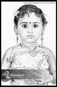 Drawings of a Baby by Artist Aji