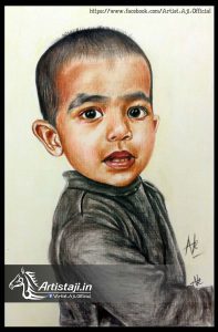 Color Pencil Drawings Of a Baby 01