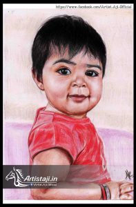Colour Pencil Drawings Of Baby 03